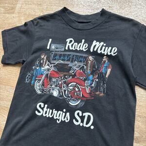 Vintage Harley Sturgis Shirt Rally 90s I Rode Mine Sturgis Biker Men S Cropped
